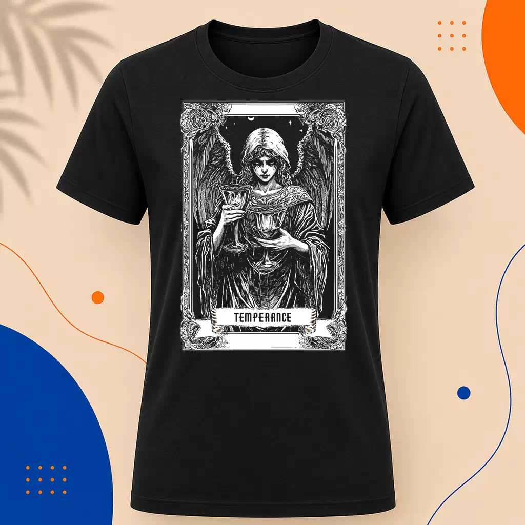 Pánské tričko - Temperance - Mírnost - Tarot - Velká Arkána